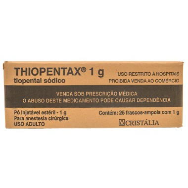 TIOPENTAL 01 GR CX 25 FR CRISTALIA