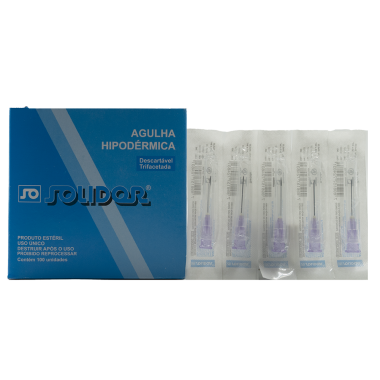 AGULHA HIPODERMICA 40 X 12 C/100 SOLIDOR
