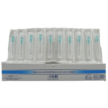 AGULHA HIPODERMICA 30 X 0,8 C/100 SR