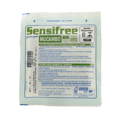 LUVA CIRURGICA 8,0 C/01 PAR S/PO MUCAMBO