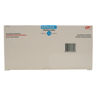 CEFAZOLINA 01 GR CX 50 AMP (ABL)