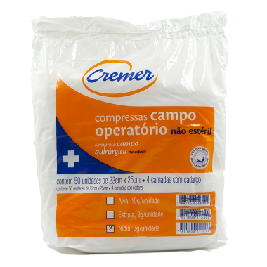 CAMPO OPERATORIO 23X25 08G C/50 NIDIA*