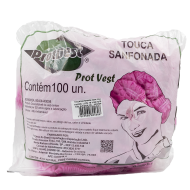 TOUCA SANFONADA ROSA PCT C/100 UND PROTD