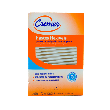 COTONETES HASTES FLEX CX C/75 UND CREMER