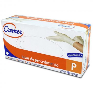LUVA PROCEDIMENTO TAM P C/100 CREMER