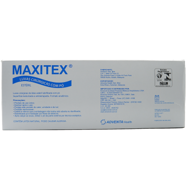LUVA CIRURGICA 8,0 C/50 PARES MAXITEX