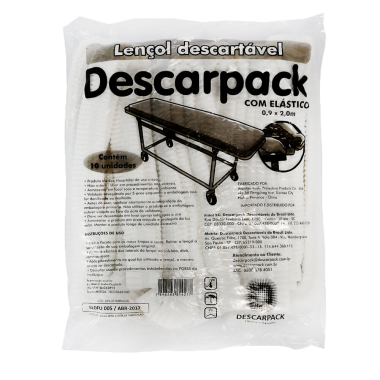 LENCOL C/ELAST 90CM X 02MT C/10 DPK*