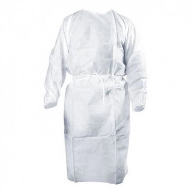 AVENTAL MANGA LONGA C/TIRAS C/10(JARC)*