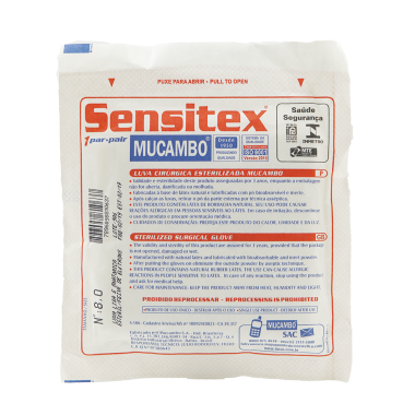 LUVA CIRURGICA 8,0 C/01 PAR C/PO MUCAMBO