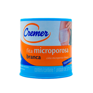 FITA MICROPOROSA 05CM X 4,5MT CREMER*