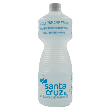 ALCOOL 70% 01 LT SANTA CRUZ*