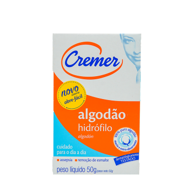 ALGODAO HIDROFILO 50 GR (CREMER)